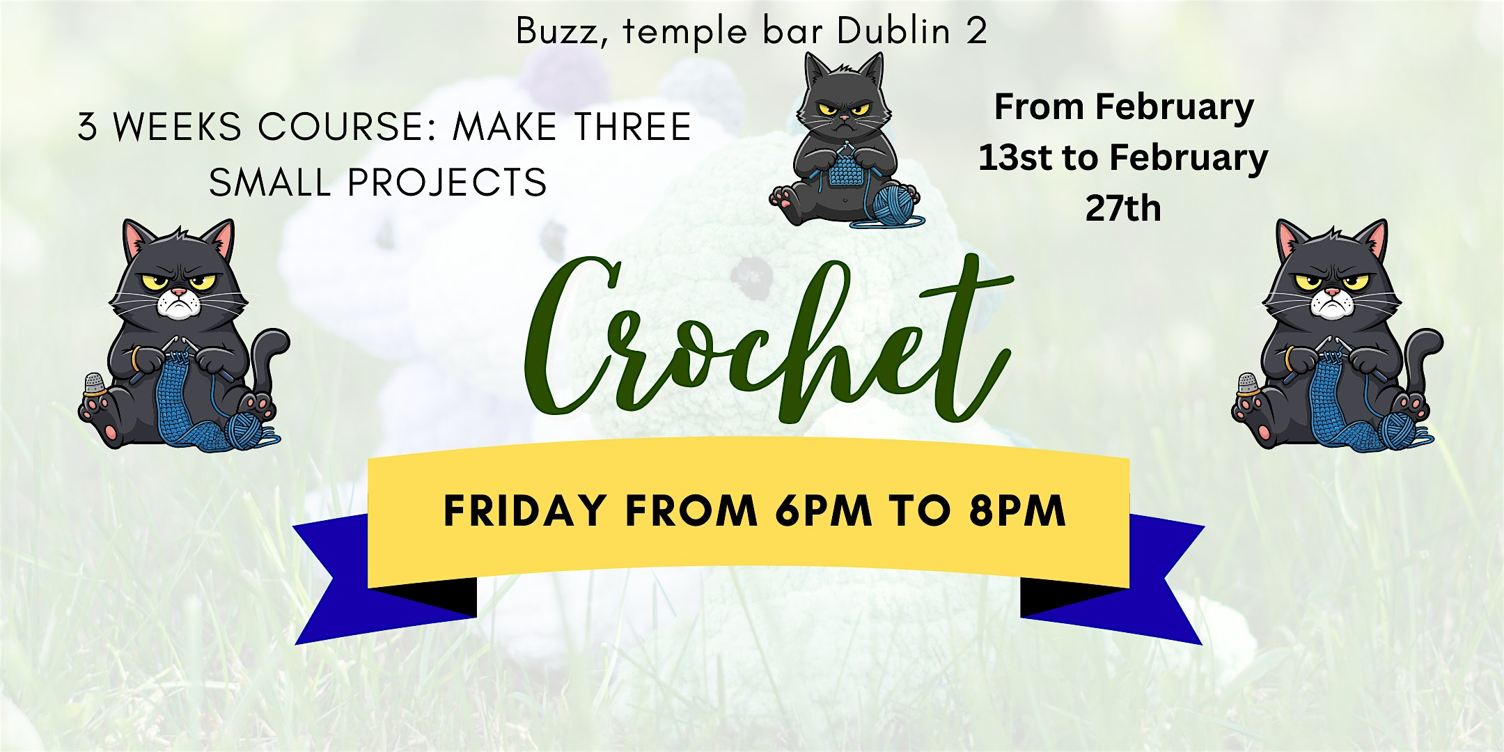 Crochet Three weeks course: Make three small projects